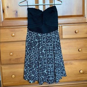 NEW strapless patterned dress